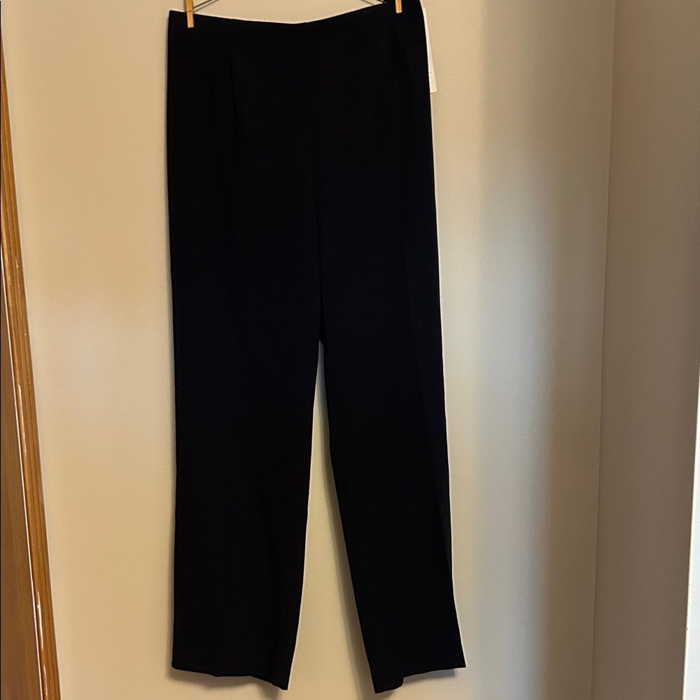Coldwater Creek polyester/ rayon side zip black dress pants new/tags size 20